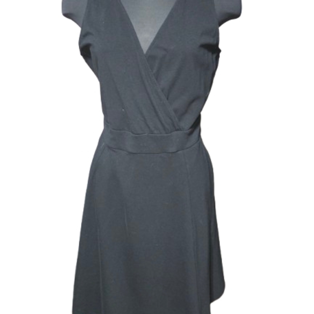 Torrid Black Faux Wrap Mini Dress Size 2 image 4